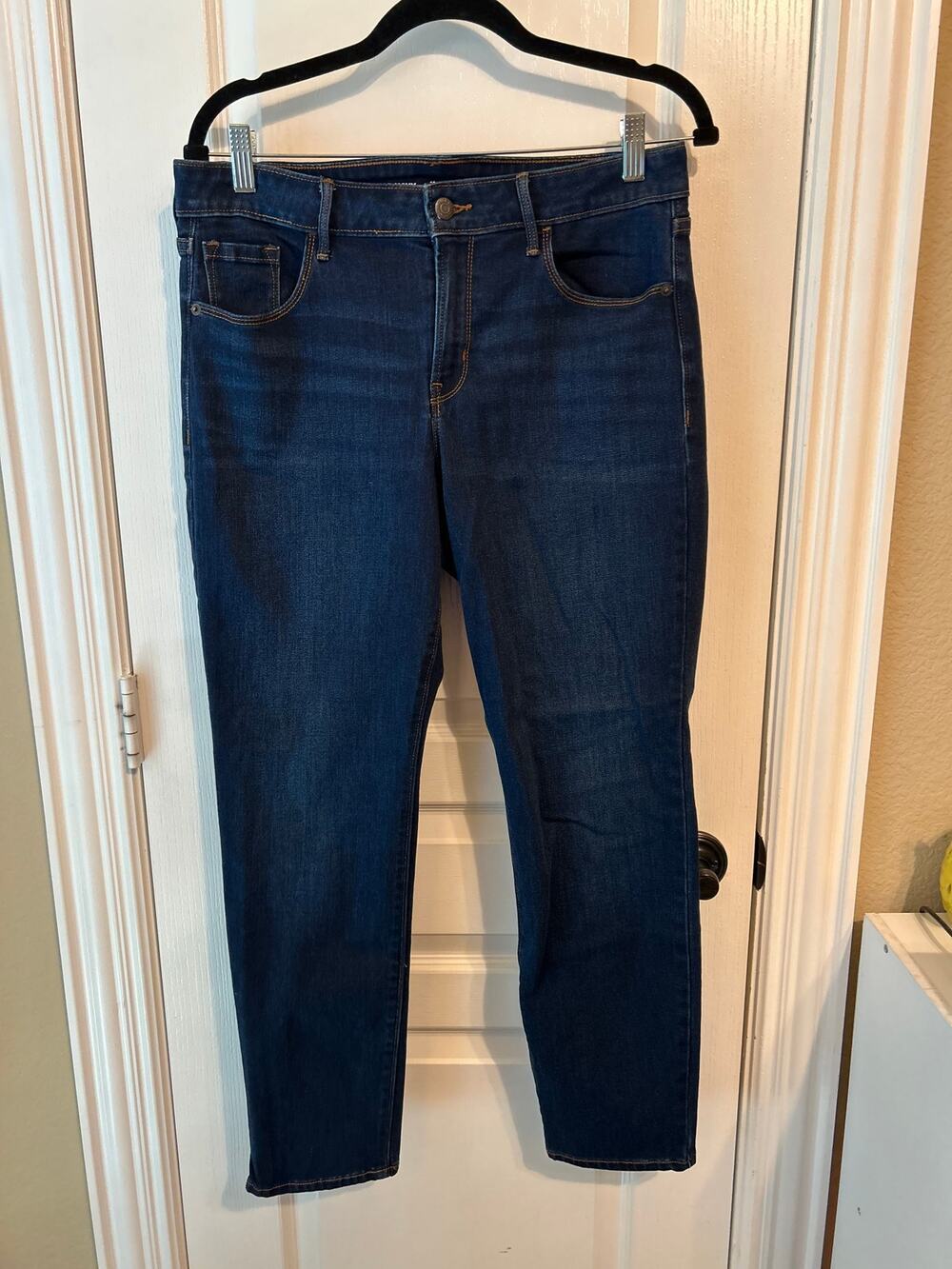 Old Navy Dark Wash Skinny Jeans 12 Short